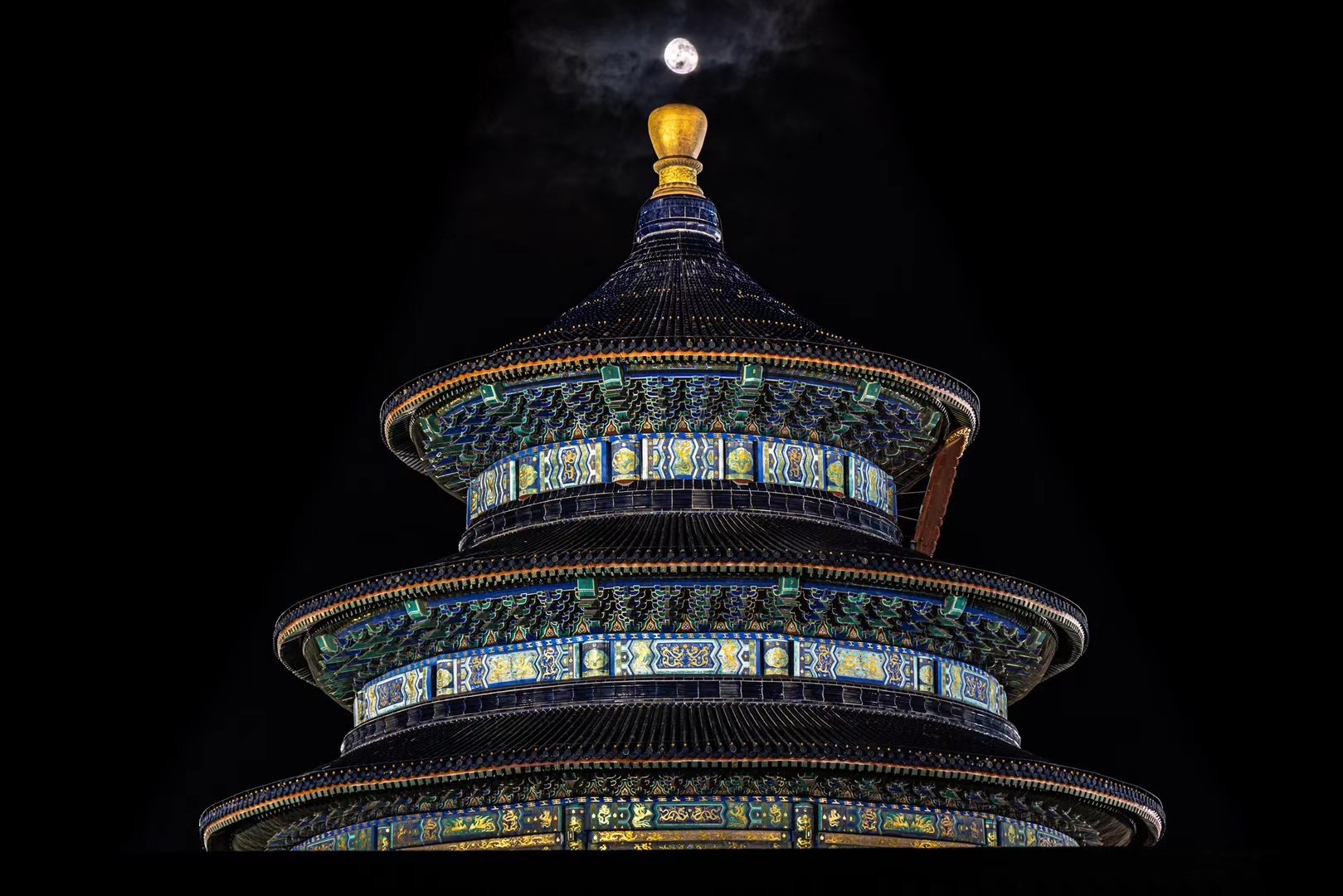 Beijing architecture at night