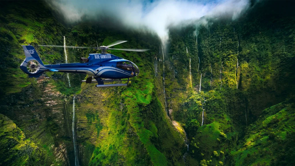 Maui Helicopter Waterfall