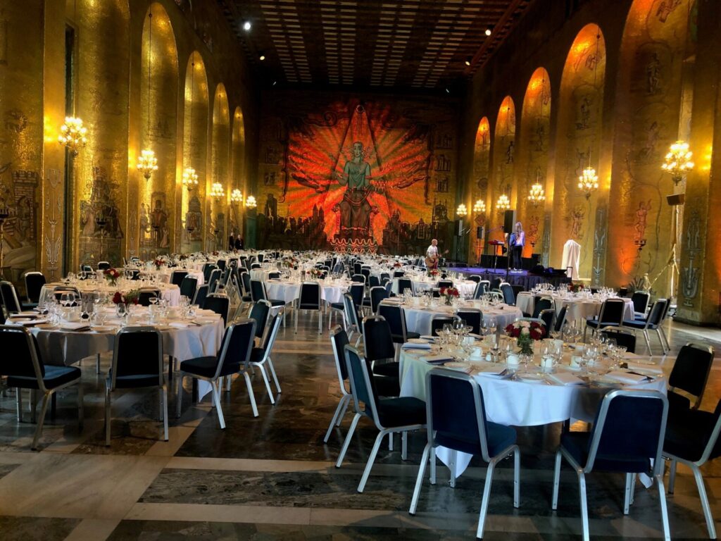 Nobel dinner at Stockholm’s City Hall