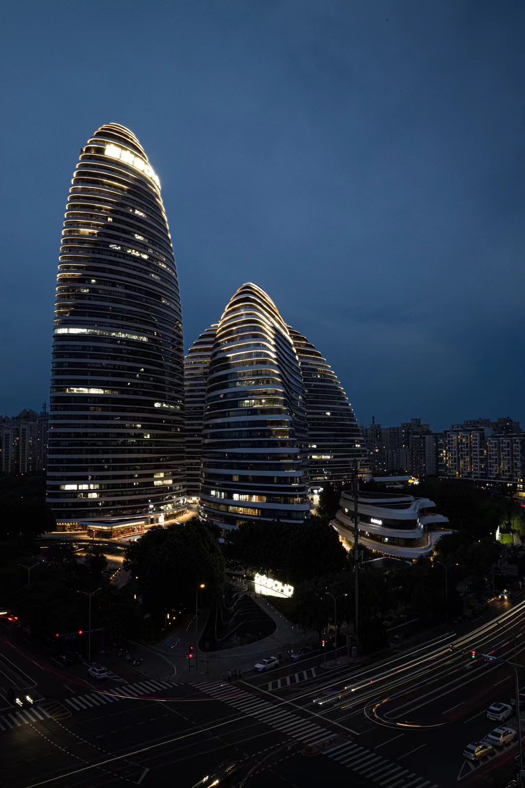 City view of Beijing at night