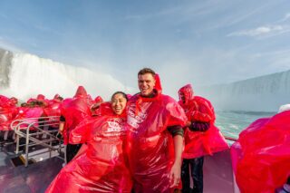 Tourists at Niagara Falls