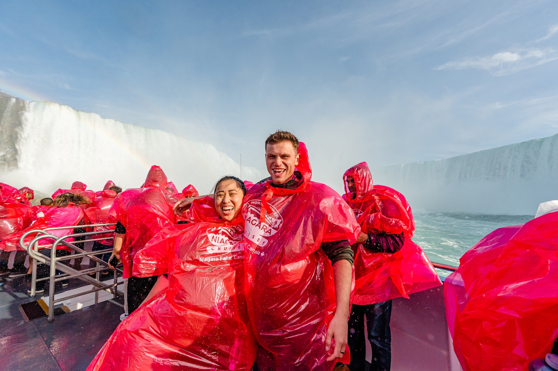 Tourists at Niagara Falls