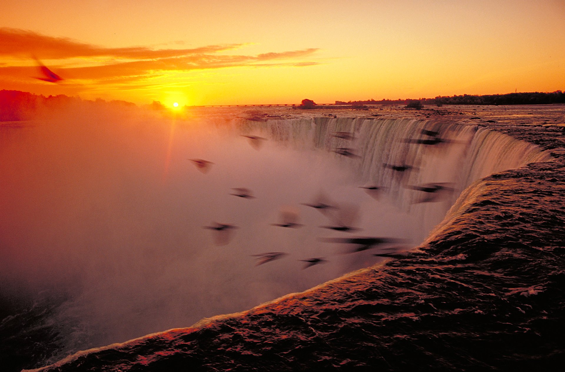 Sunset at Niagara Falls