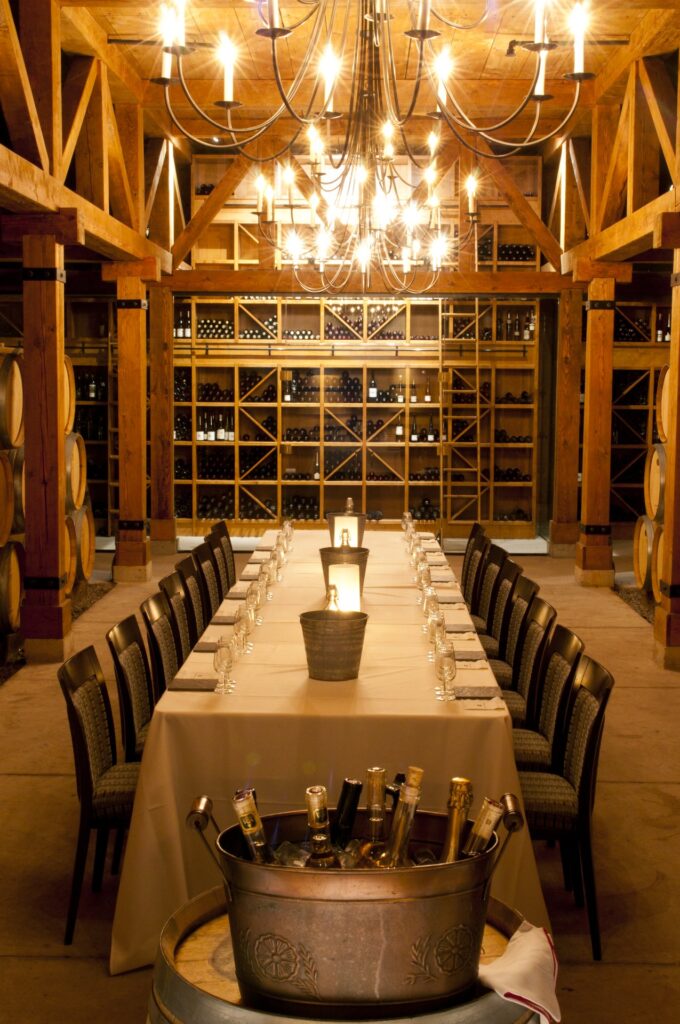 Wine cellar tasting room