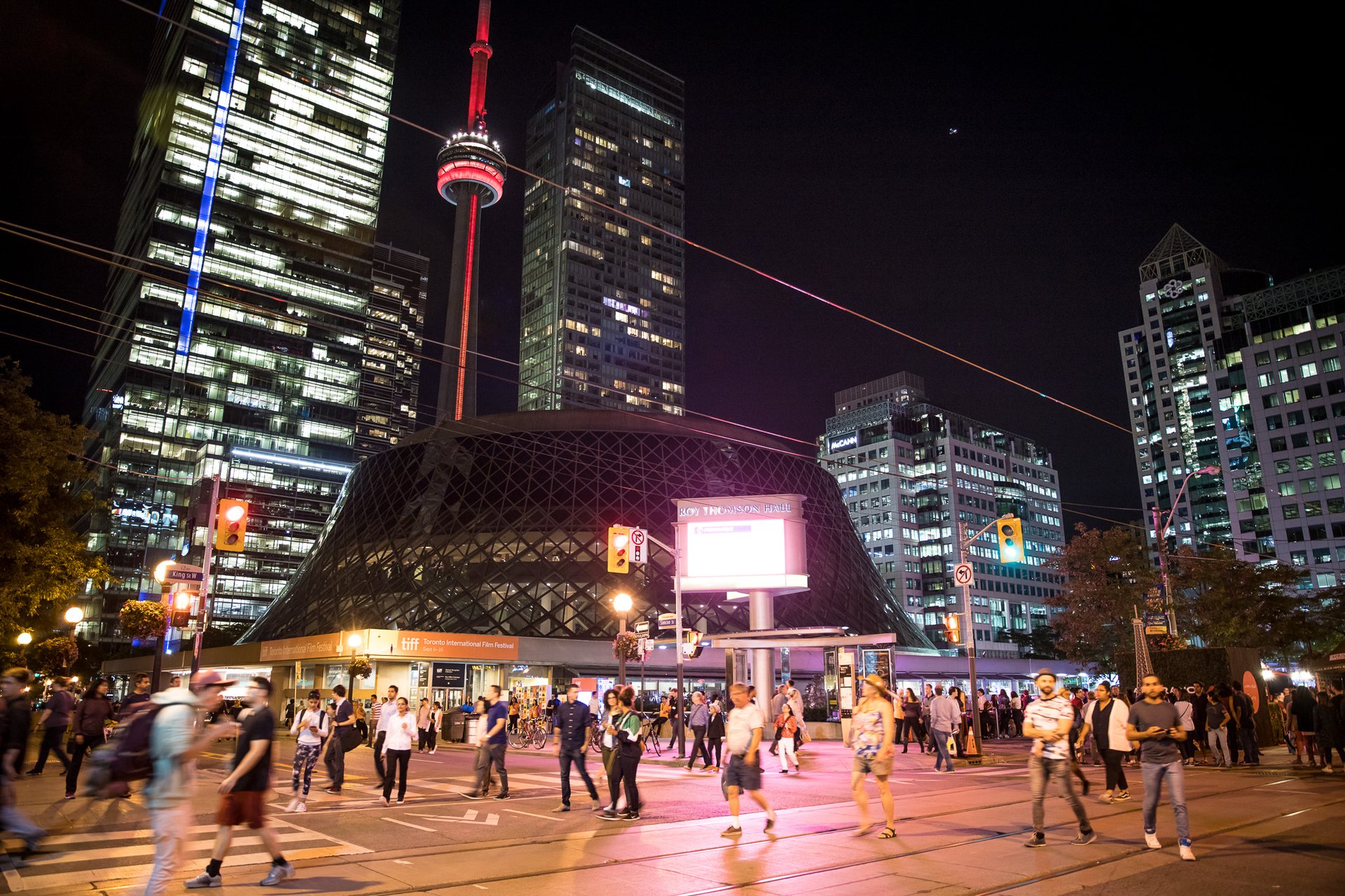 The Roy Thomson Hall at night