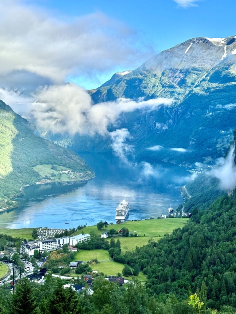 views of Geiranger fjords