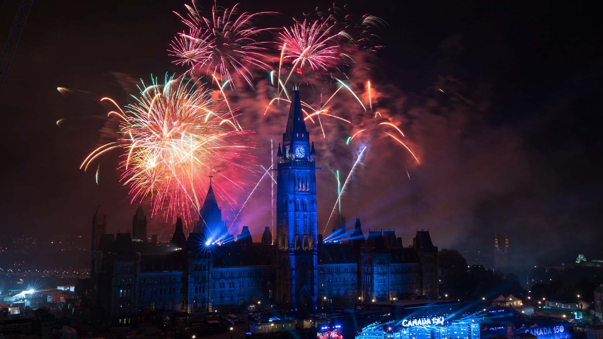 Fireworks on Canada Day