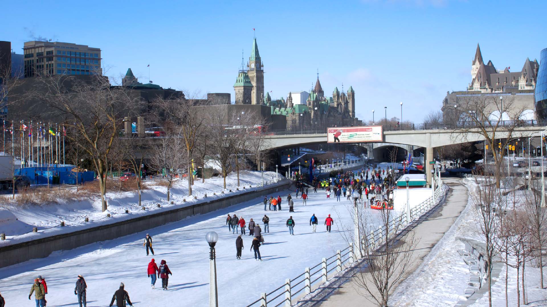 Rideau Canal ice skating