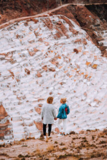 Couple admiring Sacred Valley