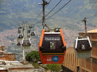Metro cable car in Medellin