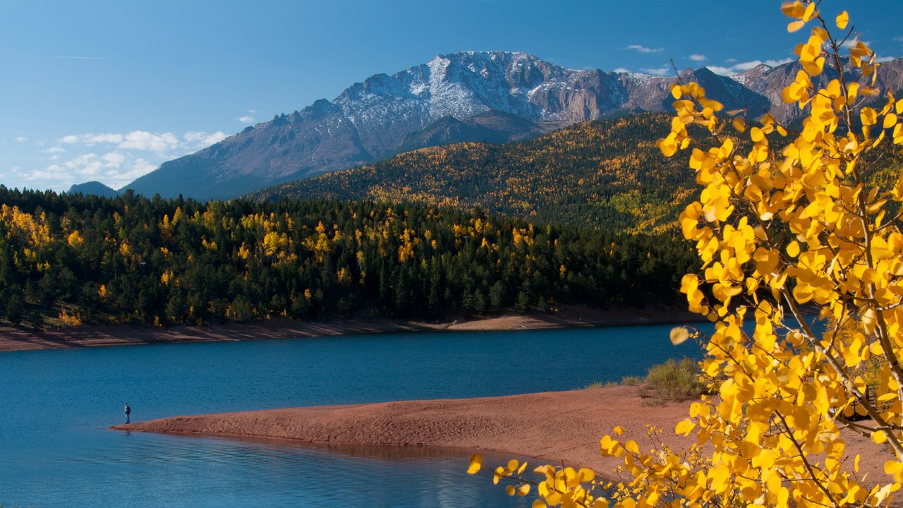 Pikes Peak in the fall
