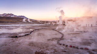 Sunrise at Geyser El Tatio