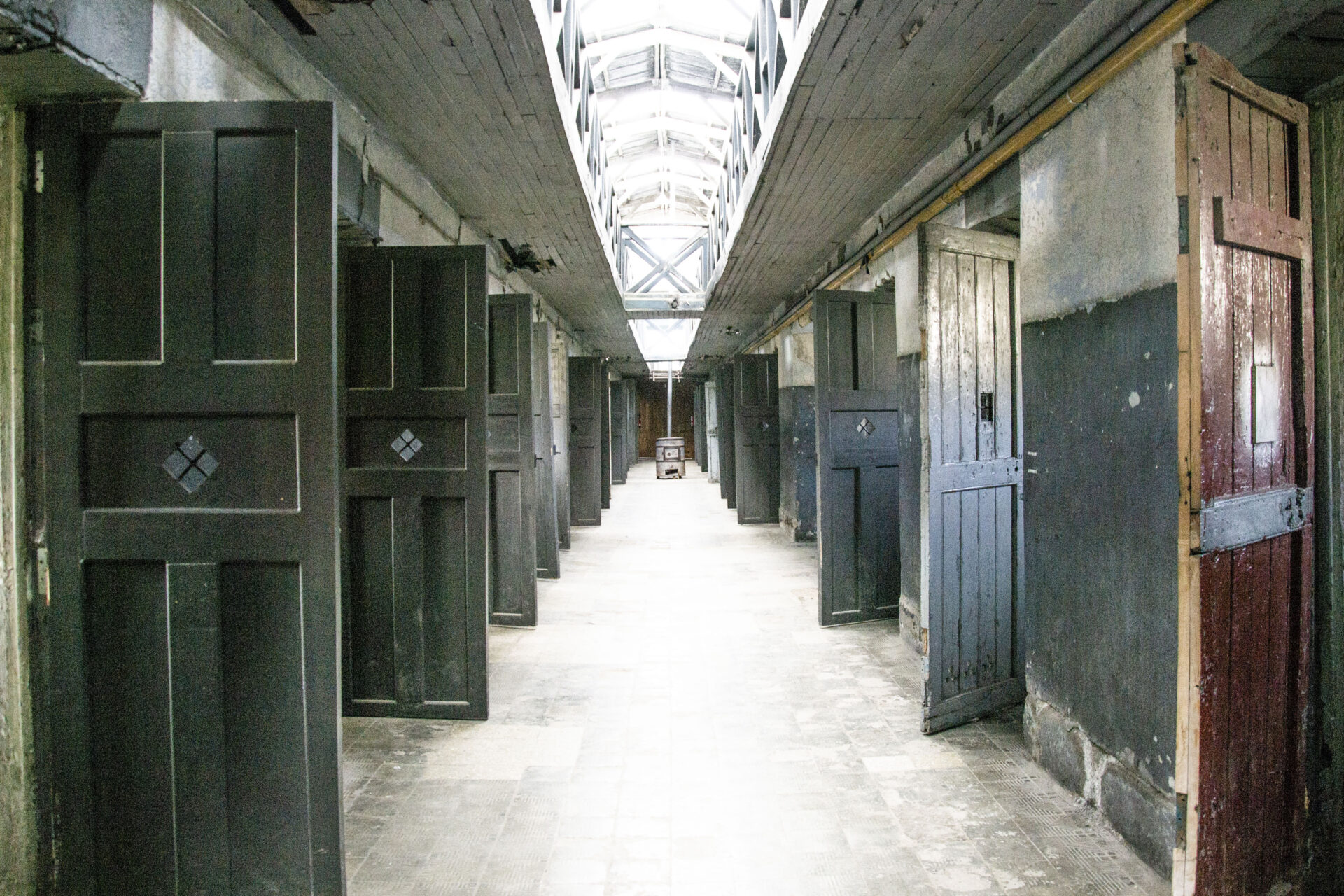 series of open doors