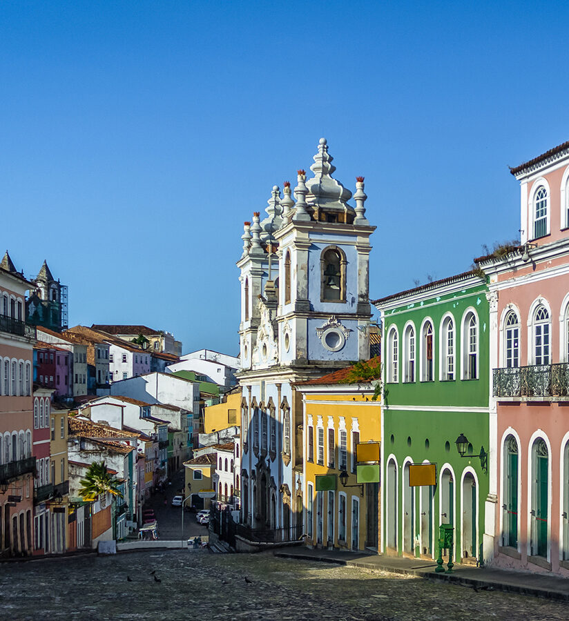 Pelourinho Historic District In Salvador Brazil