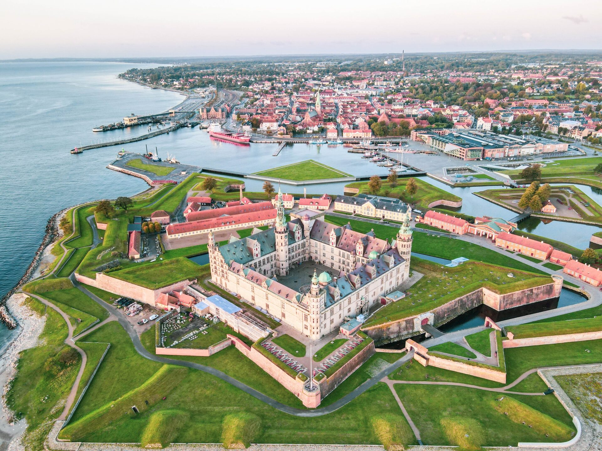 Kronborg Castle in Elsinore - also known as Hamlet's castle