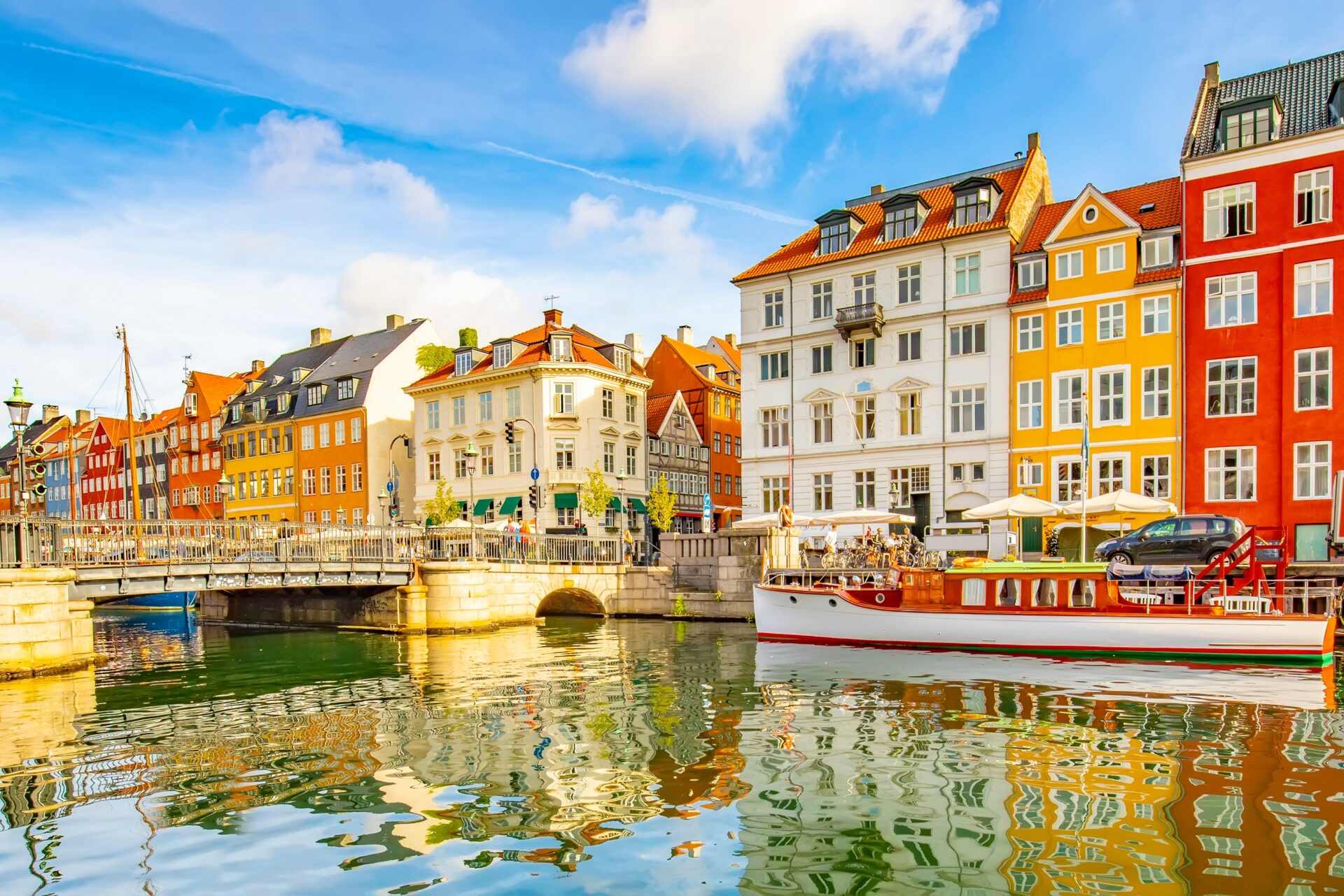 Colorful Houses at Nyhavn in Copenhagen