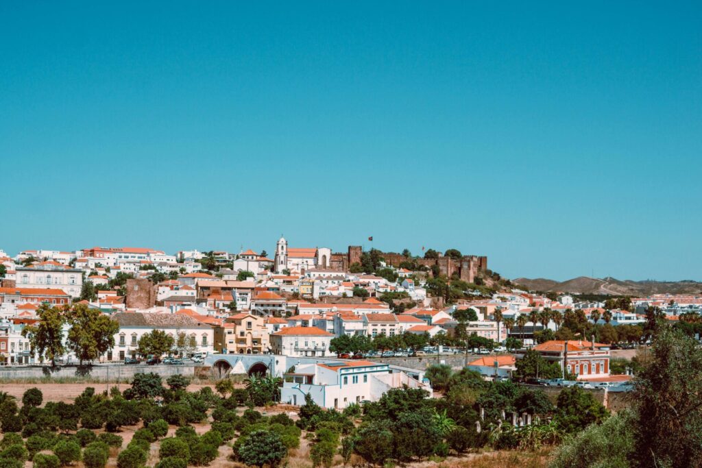 Aerial view of Silves city