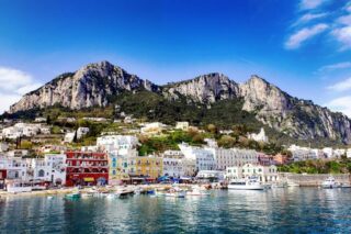View of Capri from the water